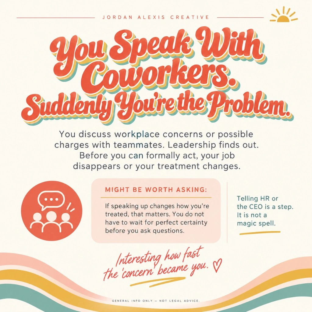 You Speak With Coworkers. Suddenly You’re the Problem.