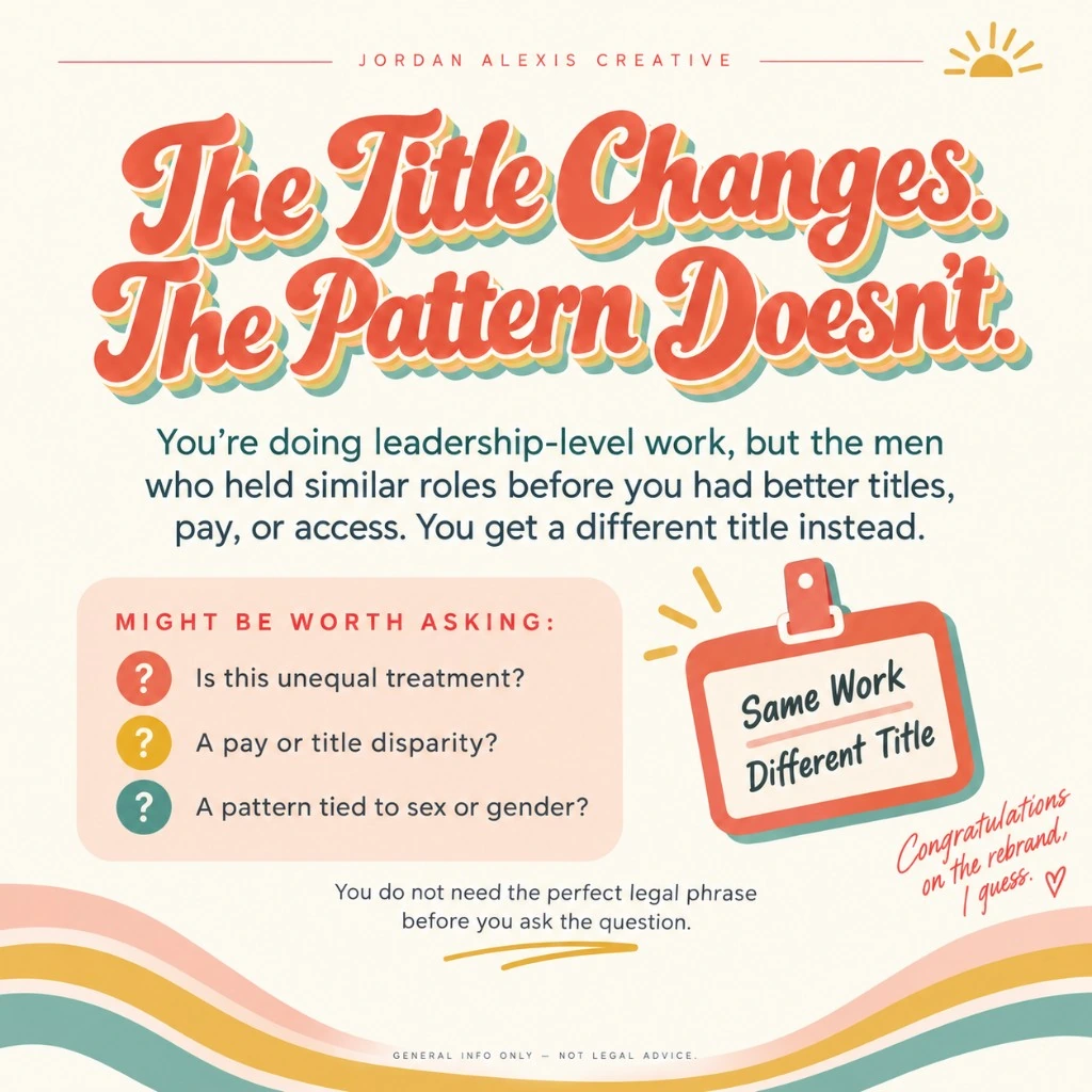 The Title Changes. The Pattern Doesn’t.