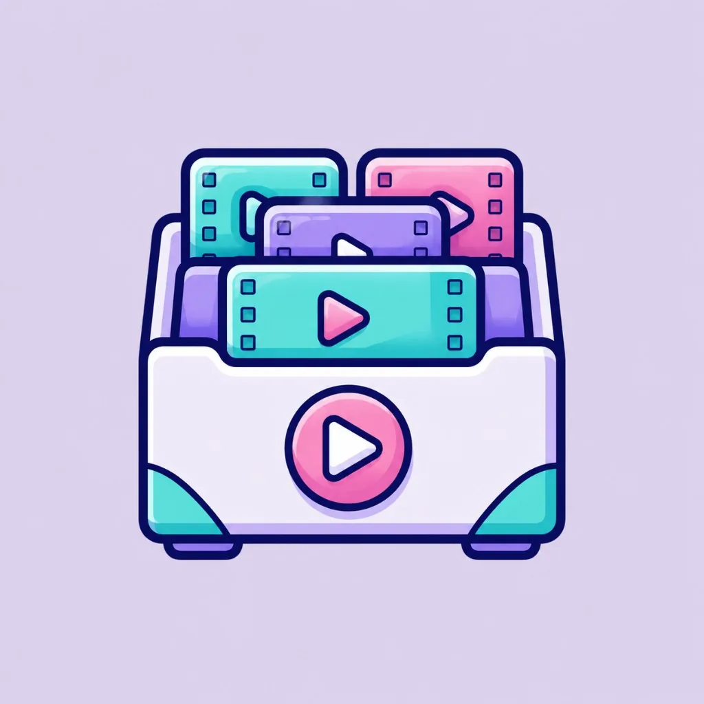 A video library illustration.